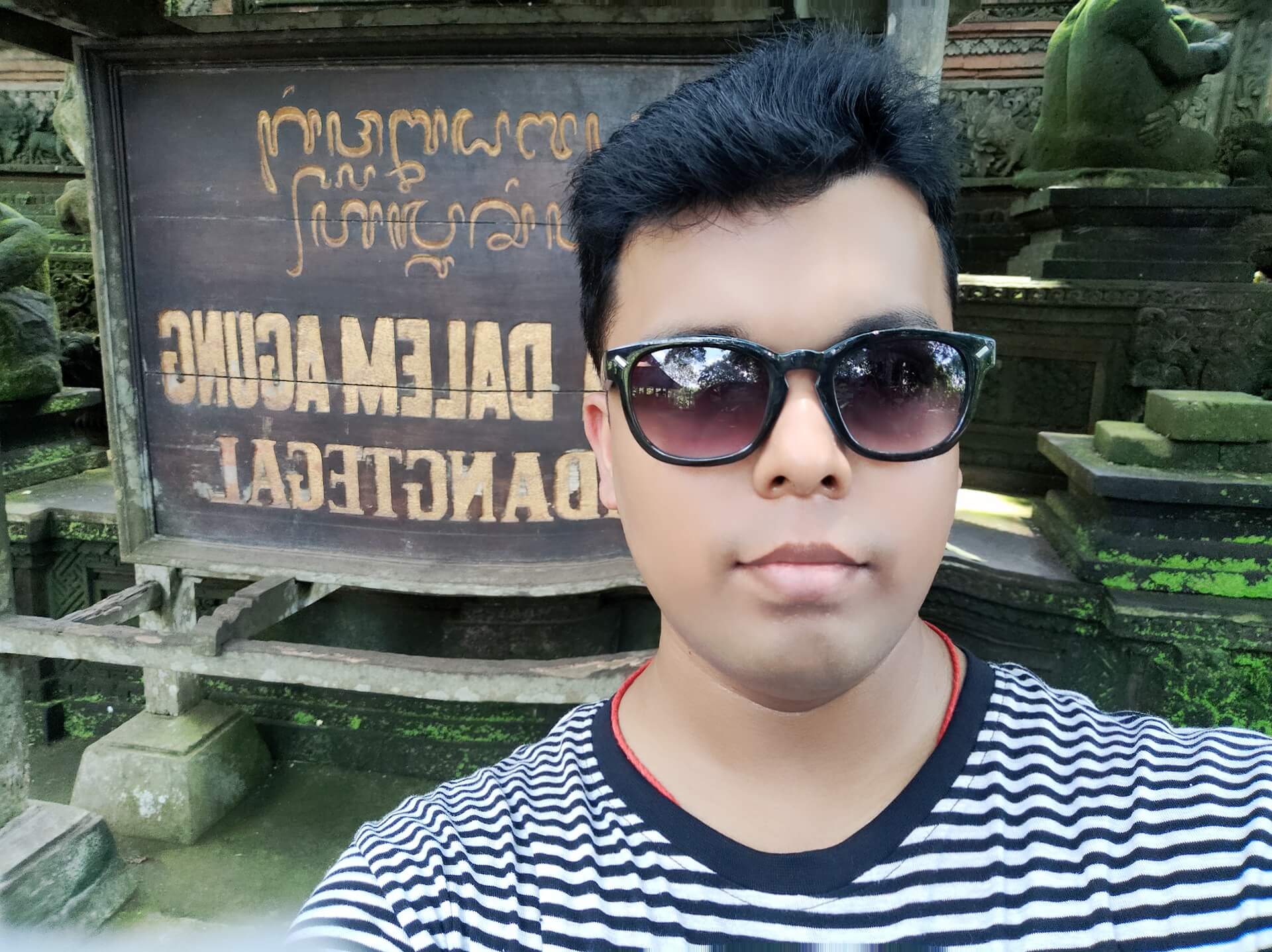 Pranav Das at Sacred Monkey Forest,Bali