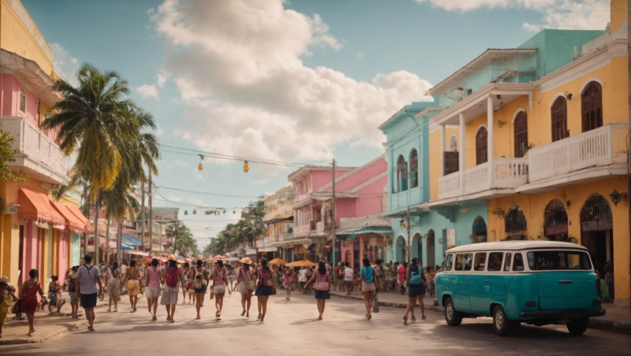 A_bustling_street_in_Belize_filled_with_tourists